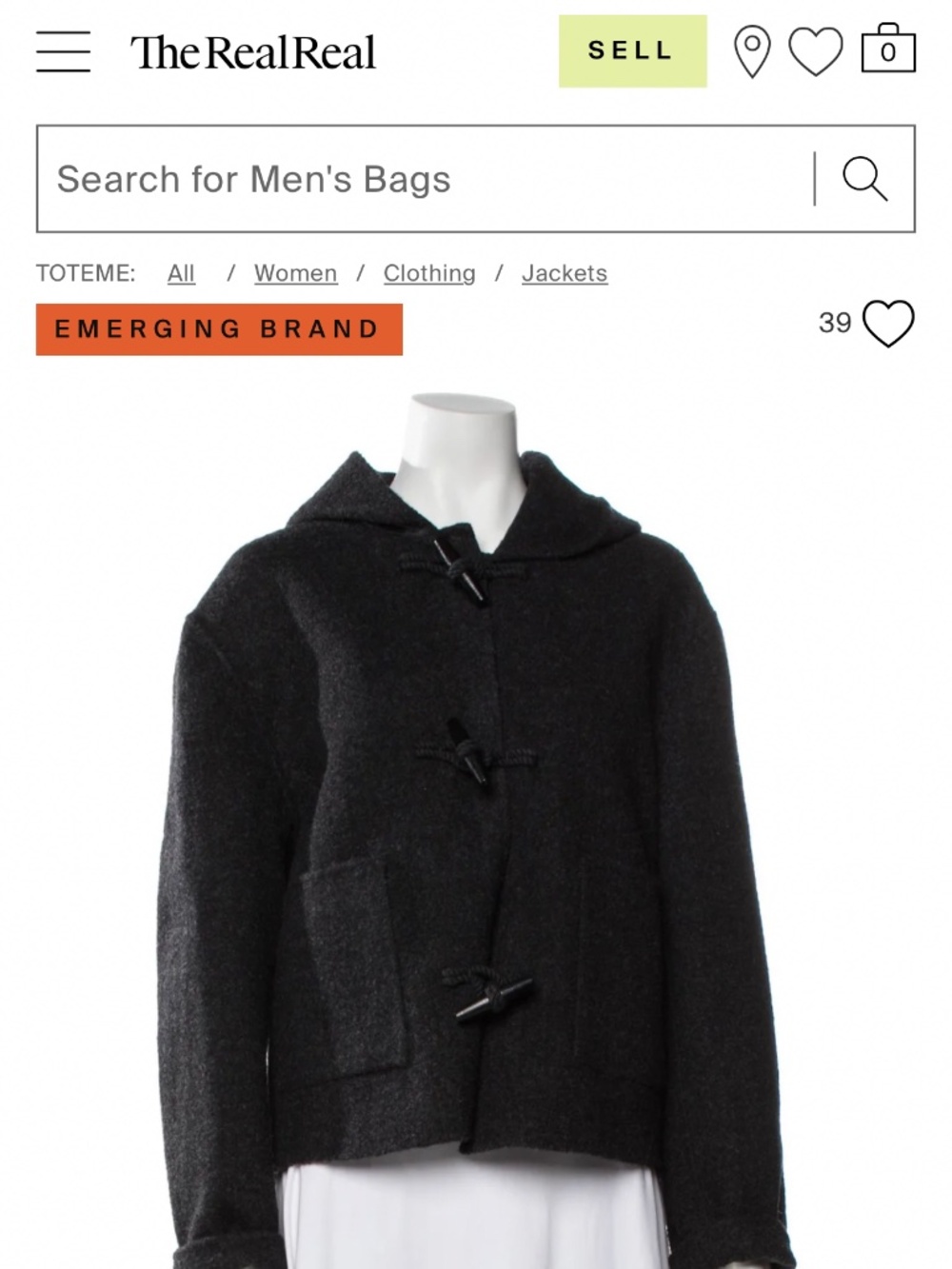 TOTEME Grey wool jacket